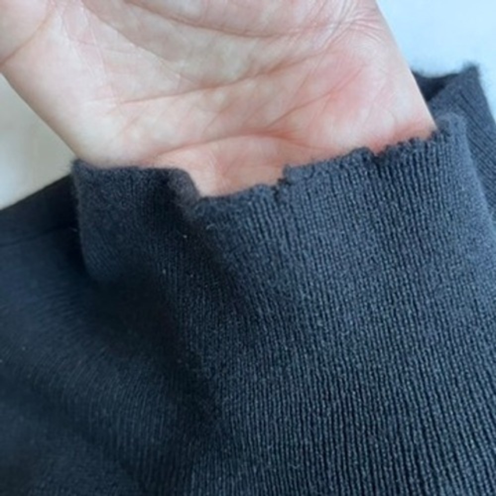 C by Bloomingdale's‎ Cashmere 100% Cashmere Layered Look Sweater Black size XS - Picture 9 of 13